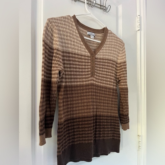 🔥3/$15 Croft&Barrow | 4 Brown Toned Top🍂 - Picture 4 of 5